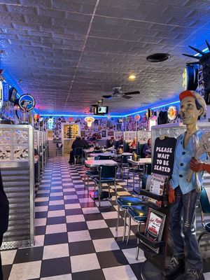 Seating inside  at Hot Rods 50's Diner in Alcoa