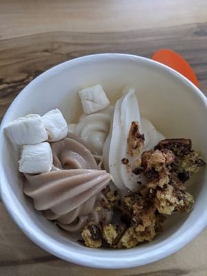 Vanilla, caramel, cookie and marshmallow at Swirl'd in Brunswick