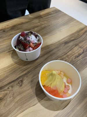 Açai and mango at Swirl'd in Brunswick