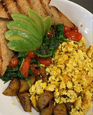 LesbiVeggie Breakfast Bowl. We have the BEST tofu scramble in the US!  at LesbiVeggies in Woodbury