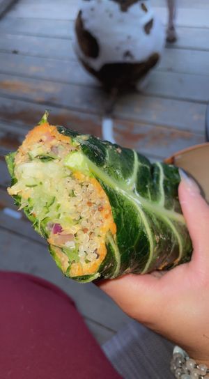 Collard Wrap  #Veganuary at LesbiVeggies in Woodbury