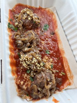 Parm Meatballs   at LesbiVeggies in Woodbury