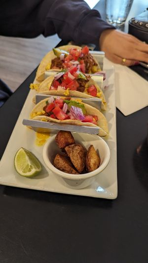 Breakfast tacos at LesbiVeggies in Woodbury
