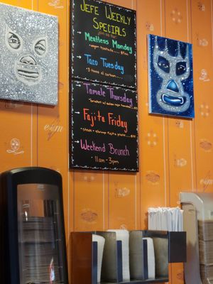 Specials at El Jefe Luchador in Deerfield Beach