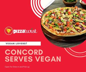 Vegan at Pizza Twist in Concord