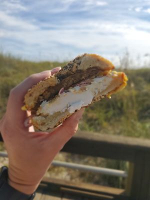 Vegan Cesar at Seaside Bagels in Wilmington