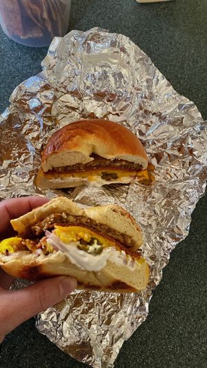 The vegan Caesar (couldn’t wait for the pic, had to munch)  at Seaside Bagels in Wilmington