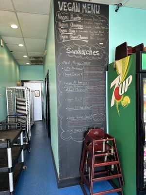 great vegan menu!  at Seaside Bagels in Wilmington