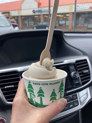 Vanilla soft serve (Vegan and GF)  at Divine Treasures in Manchester