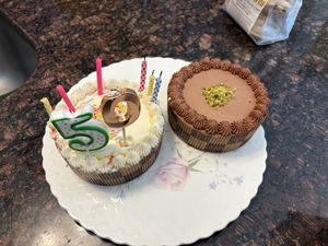 Confetti and Pistachio Cakes. 🎂   at Divine Treasures in Manchester