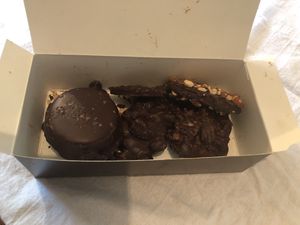 Assortment of vegan chocolates  at Divine Treasures in Manchester