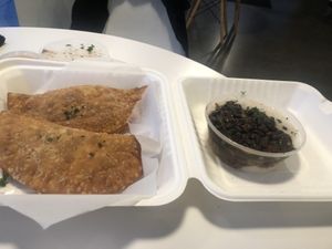 Chorizo Empanadas   at Roasted and Raw in Oakland