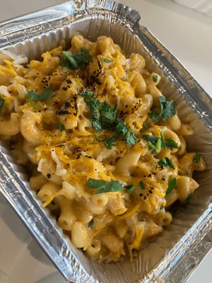 Baked mac 'n' cheese at Roasted and Raw in Oakland