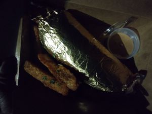 Burrito is fat!!!! at Roasted and Raw in Oakland