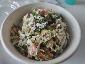 Kale slaw at Roasted and Raw in Oakland