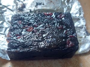Cranberry brownie at Tong Ta & Tawan Bakery in Chiang Rai