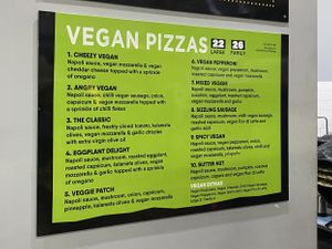 Vegan Menu  at 8 Slices Pizza in Strathmore