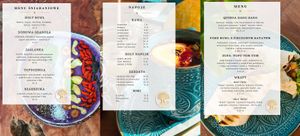 Menu Wegetariańskie Wegańskie Keto at Holy Spa & Cafe in Krakow