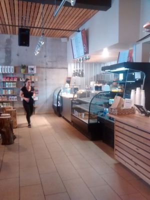 Inside at Baked Cafe in Whitehorse