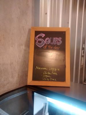 Daily soups are normally vegan  at Baked Cafe in Whitehorse