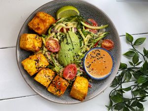 Thai red curry zoodle at Be Mine Bar & Bistro in Helsinki