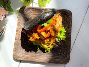 Lönkkä Bao with jackfruit and devil sauce at Be Mine Bar & Bistro in Helsinki