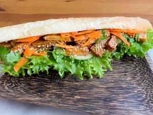 Tofu Satay Baguette at Be Mine Bar & Bistro in Helsinki