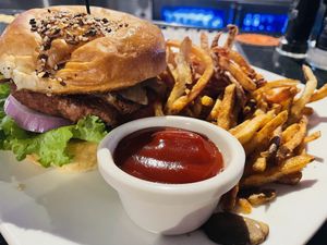 Beyond Burger. Order with no Aioli    at Local Goat in Pigeon Forge