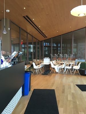 Seating interior space  at Leavened in Cleveland