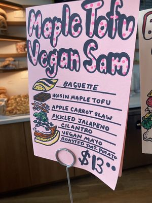 Maple Tofu Vegan Sandwich  at Leavened in Cleveland