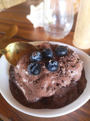 Schoko-Nicecream at Tierra Verde in Mahahual