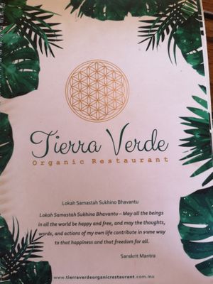 Speisekarte 1 at Tierra Verde in Mahahual