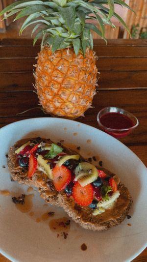 Very Good pancakes👌 at Tierra Verde in Mahahual