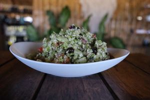 Raw Tabbouleh at Tierra Verde in Mahahual