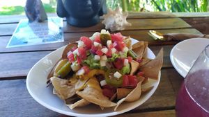Nachos at Tierra Verde in Mahahual