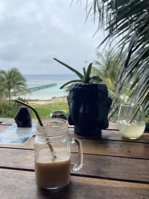 Chai Tea & Cucumber/Lime Limo  at Tierra Verde in Mahahual