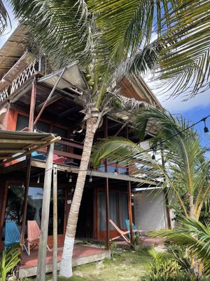 Restaurant is at the top  at Tierra Verde in Mahahual