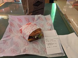 Impossible Burger with Dairy-Free Cheese and no mayo at Fatburger in Las Vegas