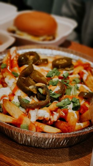 Buffalo cheese fries at Burger Tree in Toronto