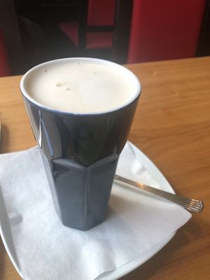 Chai latte  at Kafe Stadsparken Huskvarna in Jonkoping