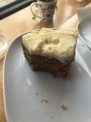 Carrot cake - my new favorite  at Kafe Stadsparken Huskvarna in Jonkoping