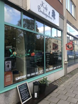 Seen from outside  at Kafe Stadsparken Huskvarna in Jonkoping