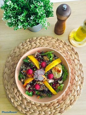 Salad with quinoa  at Vizzio Cafe in Lisbon