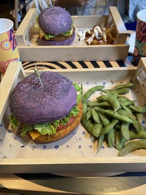 Chickpea burger at Flower Burger in London