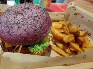 Flower burger at Flower Burger in London