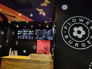 Flower burger! at Flower Burger in London