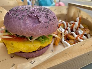   at Flower Burger in London