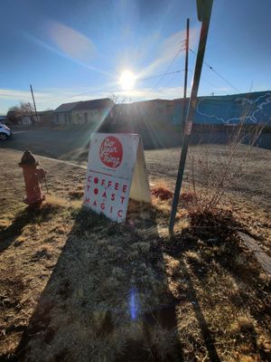 Sign at Do Your Thing Coffee in Marfa