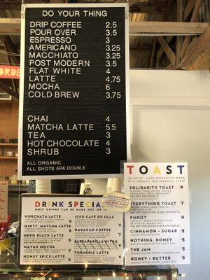   at Do Your Thing Coffee in Marfa