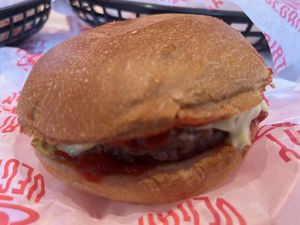 Classic burger in a blue😡 at Dirty V - Bergen in Bergen